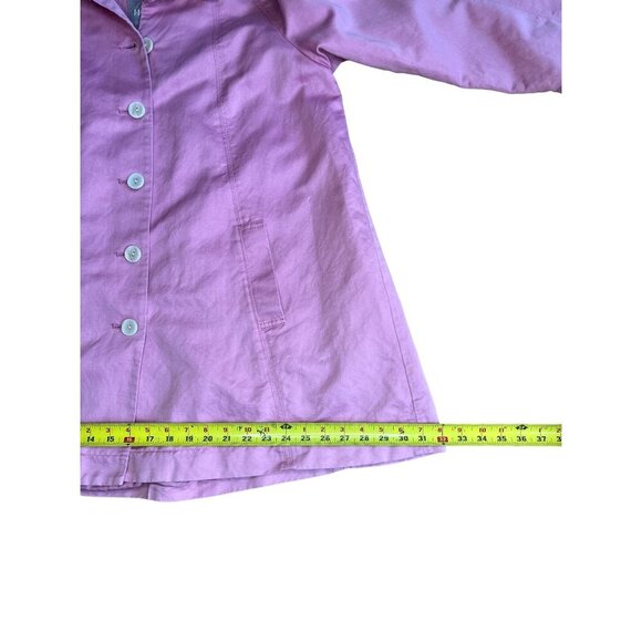 J. Jill Refine Pink Button-Up Women's Jacket Coat Size L - Picture 4 of 8